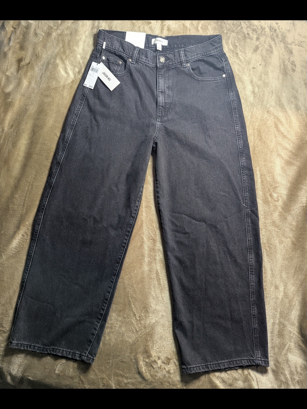 Jason Wu Black Jaime Barrel Ankle Jeans Size 8